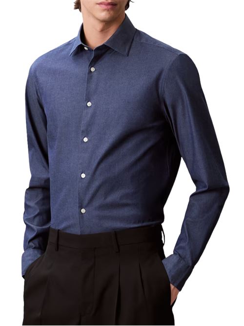 Camicia blu in denim lavato Calvin Klein | LV019EU024HAB